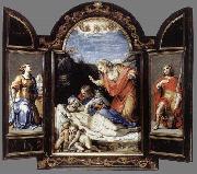 CARRACCI, Annibale Triptych oil on canvas